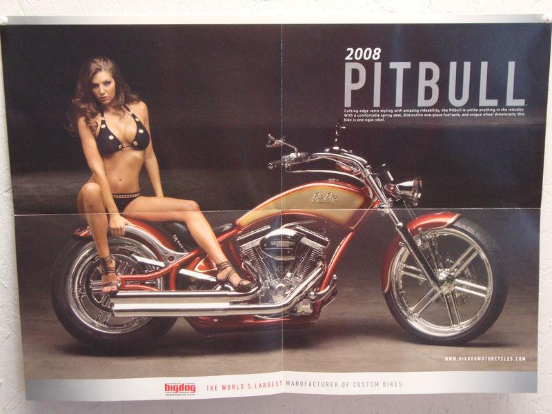 Big dog 2008 sales brochure poster pitbull centerfold k-9 mastiff ridgeback mutt