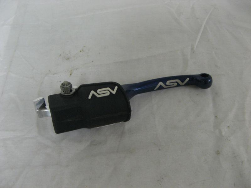 Asv blue f3 series unbreakable folding brake lever yfz450 / raptor yamaha baf33