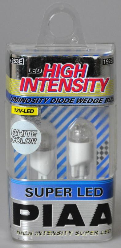 New in package piaa high intensity super led twin pack bulbs white h-263e 19263