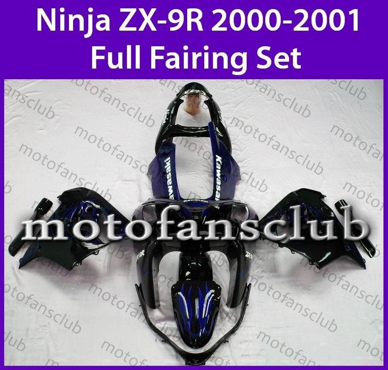 Fit kawasaki zx 9r 00 01 zx9r 2000 2001 zx900 e1 zx900 e2 ninja fairing #10 b