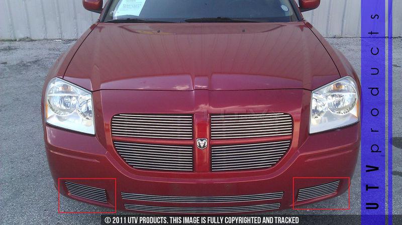 2005 2006 2007 dodge magnum billet grille fog light kit custom chrome foglights