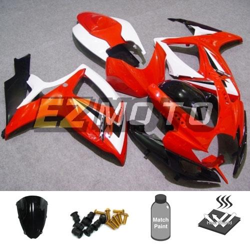 Inj fairing pack with windscreen & bolts for suzuki gsxr 600 750 k6 2006 2007 ai