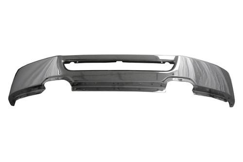 Replace fo1002400pp - ford f-150 front bumper face bar w/o fog light holes