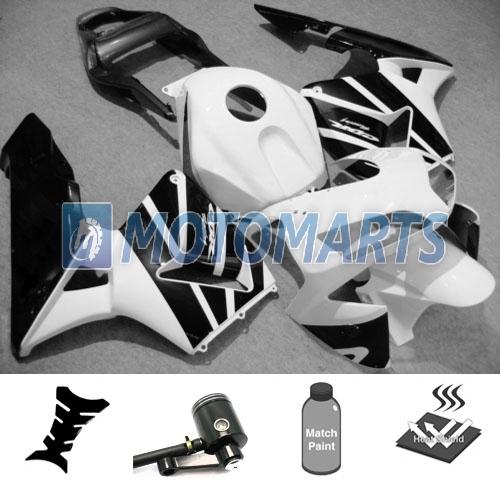 Bundle inj fairing w/ brake fluid reservoir oil pot for honda cbr600rr 03 04 az