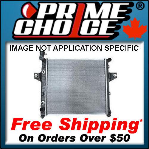 Direct fit complete aluminum radiator 100% leak tested for 2.4l-3.0l-3.3l-3.8l