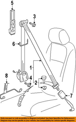 Volkswagen oem 5k4857705raa front seat belts-retractor assembly