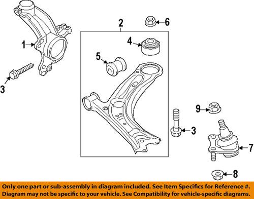 Volkswagen oem n10640501 front suspension-lower control arm mount bolt