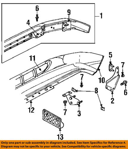 Mopar oem 6504565 front bumper-face bar u-nut