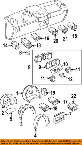 Volkswagen oem 1c0959621b41 cluster & switches-defroster switch