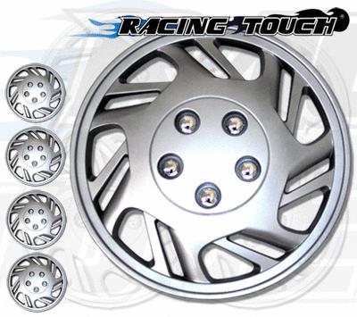 Metallic silver 4pcs set #126 15" inches hubcaps hub cap wheel cover rim skin