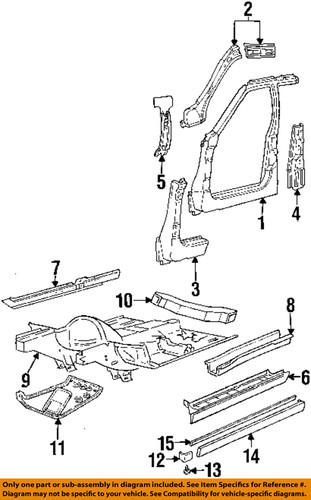 Jeep oem 5bb14ls5 exterior-front molding retainer