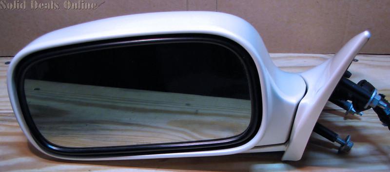 1998-2004 cadillac seville sls sts left driver's side mirror w/ memory white 93u