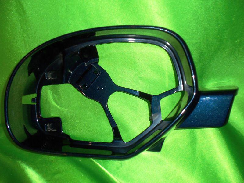 07 11 escalade silverado tahoe left mirror glass frame oem blue**g10-12