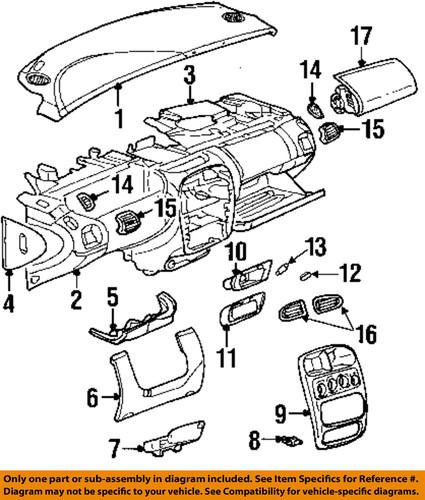 Mopar oem qa03xdvae instrument panel-lower trim panel