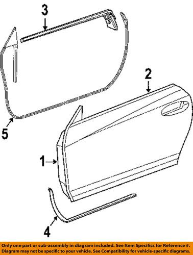 Chrysler oem 5161452aa door-belt weather strip