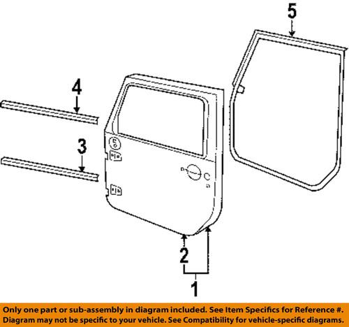 Jeep oem 55395268ad door moulding-belt molding