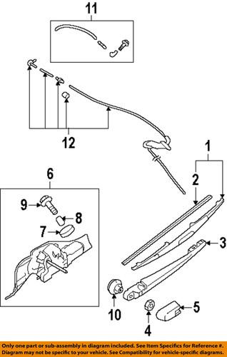 Subaru oem 86510sc091 windshield wiper motor