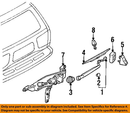 Nissan oem 287900v00a wiper & washer-lift gate-wiper blade