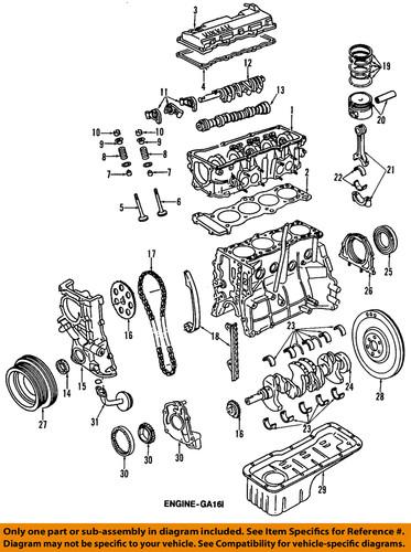 Nissan oem 1351010y13 seal, crankshaft/engine crankshaft seal