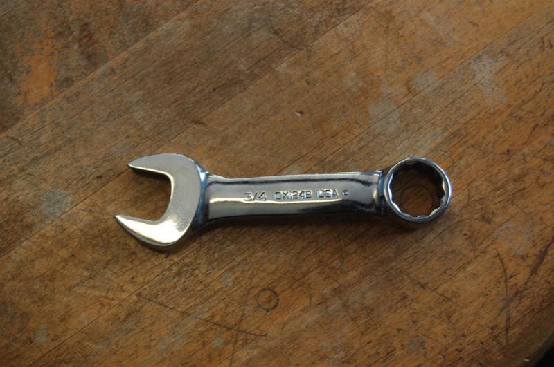 Snap-on wrench, combination, midget, 3/4", 12-point  stock#: oxi24b