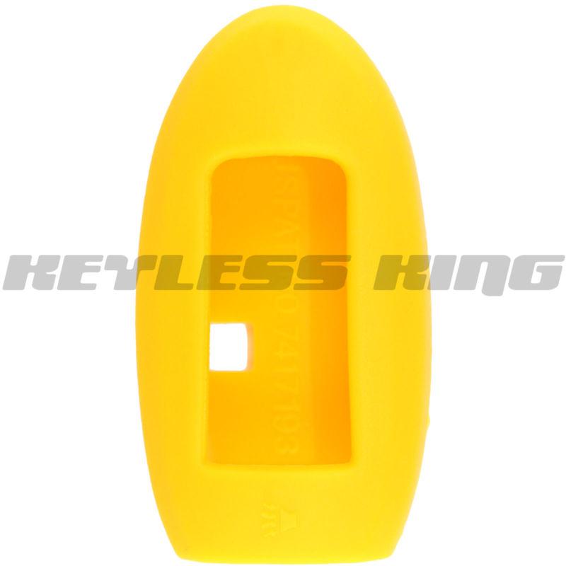 New yellow keyless remote smart key fob clicker case skin jacket cover protector