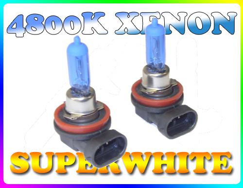 55w h11 / h8 4800k superwhite xenon fog light bulbs renault clio mk3 01+