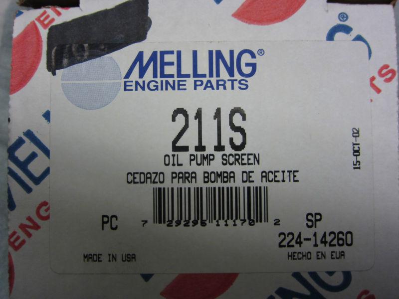 211s melling oil pump pickup tube gm 4.3l v6