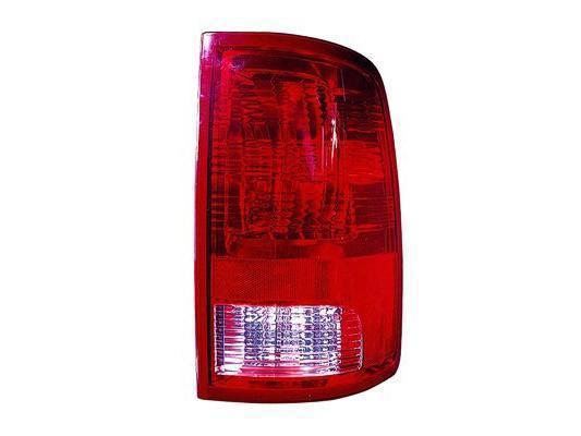 Passenger side tail light lens and housing, bulb type (without led)