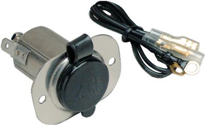 Afi 20036 12v receptacle ss w/cap