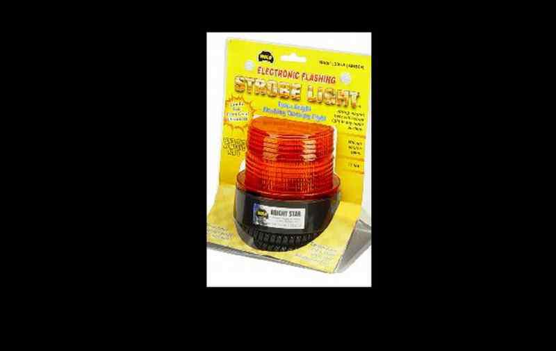 Wolo  bright star strobe light emergency warning  light amber