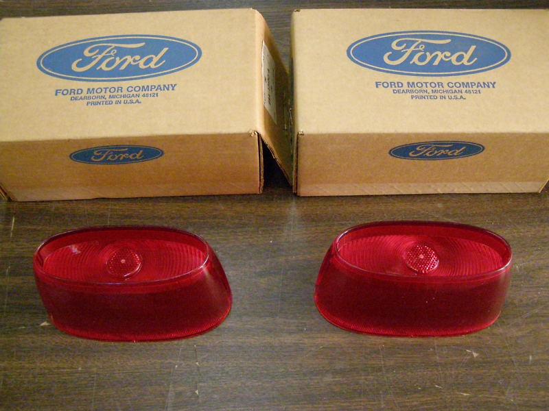 Nos 1958 ford fairlane 500 tail light lenses