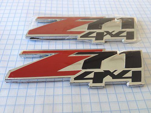 Z71 4x4 replica emblem gm new z 71 set of 2