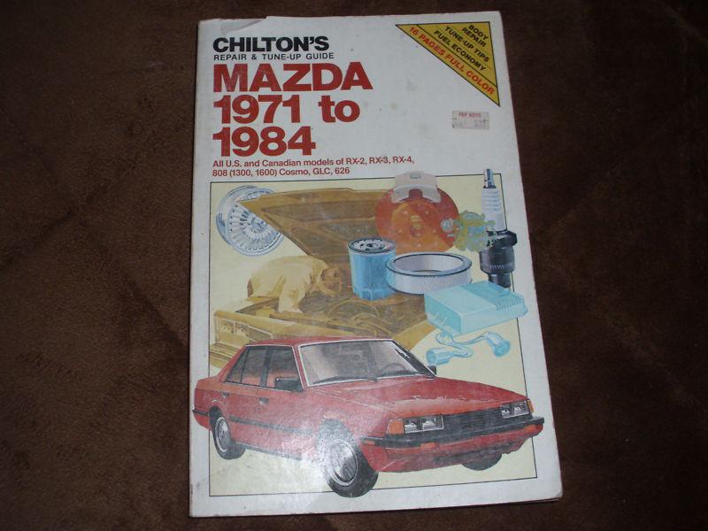 1971-1984 mazda chilton's repair tune up guide rx2 rx3 rx4 808 cosmo glc 626