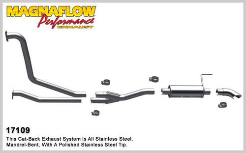 Magnaflow 17109 nissan truck titan stainless cat-back system performance exhaust