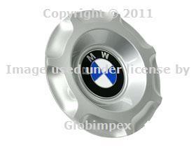 Bmw e46 center hub cap for 17'' style 96 star spoke wheel (1) genuine