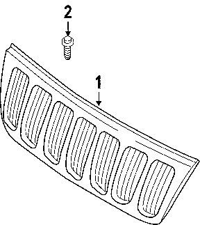 Jeep 5jf94zzzae genuine oem factory original grille