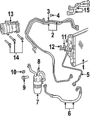 Chrysler 68004053aa genuine oem factory original condenser