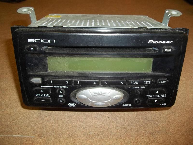 Scion xb pioneer oem am/fm cd mp3 t1804 - sat radio ready - original car stereo