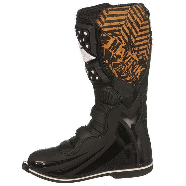 Fly racing maverik motocross boots black adult sz 11  363-56111