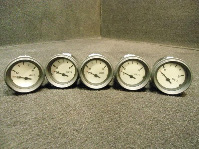 #940554 lot of 5 volt gauge brunswick inboard/outboard instrument gauge part # 1