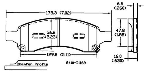 Power stop 17-1169a brake pad or shoe, front