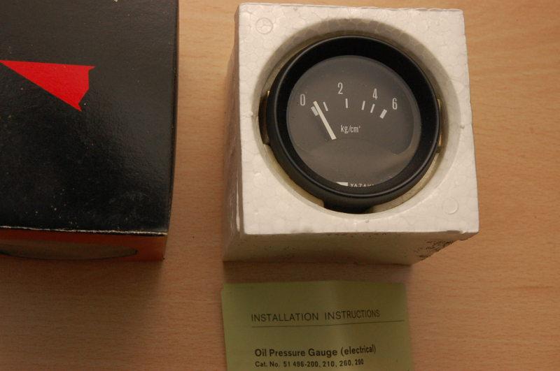 Yazaki classic car oil pressure gauge, new,toyota, datsun, mazda, nissan.