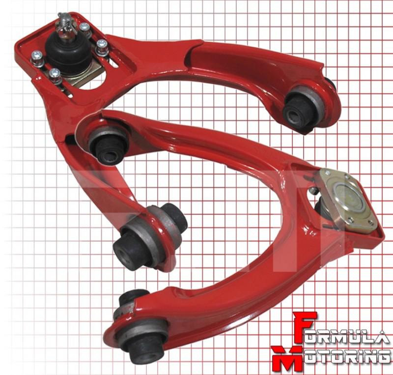 Red adjustable front upper arm camber kit left+right civic 96-00 ek em1 ej si