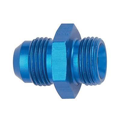 Fragola fitting straight an flare to metric blue -6 an to 14mm x 1.5 male ea