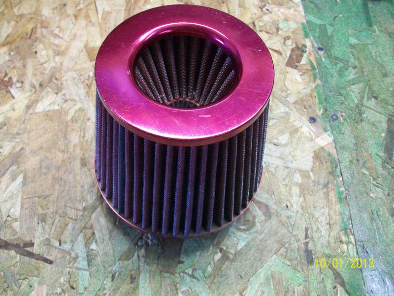 Air filter 3 inch air intake cone reusable 