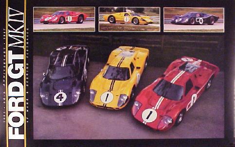 Ford gt/40 mark iv. car poster rare:>)