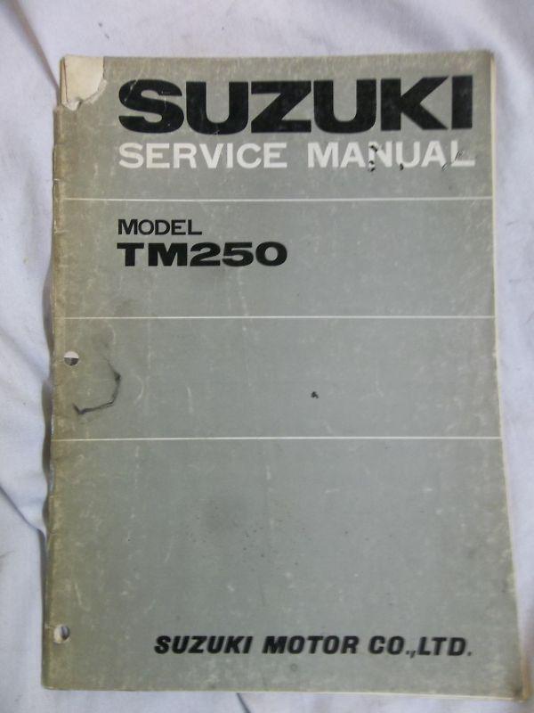 1972 suzuki tm250 tm 250 mx motocross dirt bike oem service manual *b01d