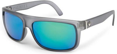 Dragon wormser sunglasses matte grey w/green ion lens 720-1825