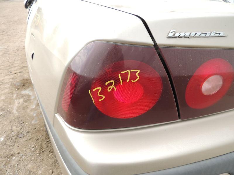 00 01 02 03 04 impala l. tail light quarter panel mounted w/o body colored