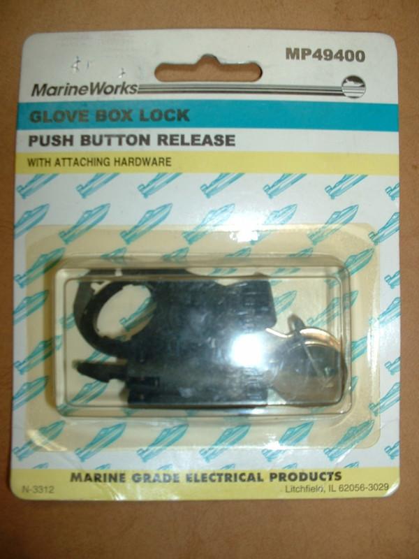 Marine works mp49400 glove box lock - push button release  bin63